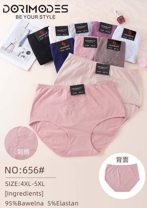 Majtki damskie 656 Mix kolor 4XL-5XL