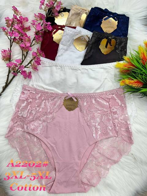 Majtki damskie A2202 Mix kolor 3XL-5XL