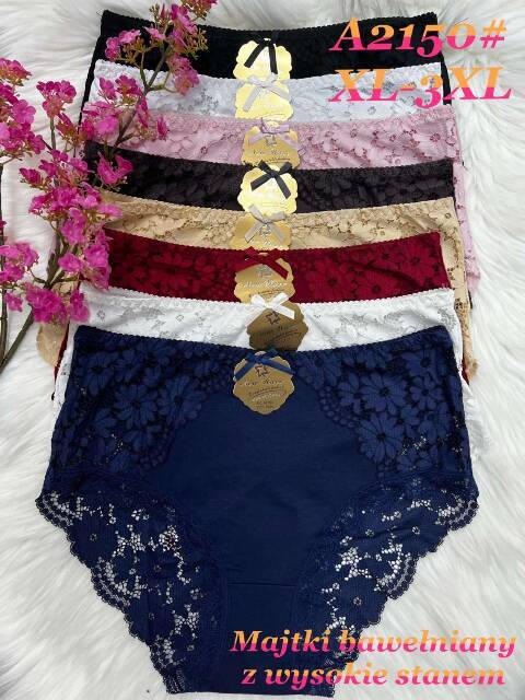 Majtki damskie A2150 Mix kolor XL-3XL 1