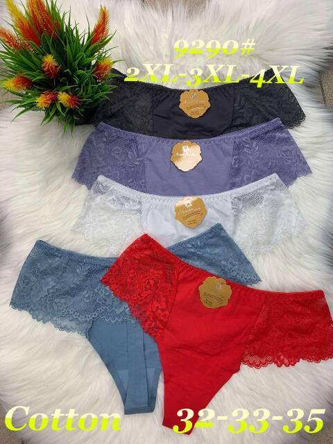 Majtki damskie 9290 Mix kolor 2XL-4XL 1