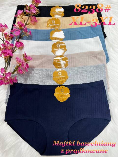 Majtki damskie 8238 Mix kolor XL-3XL
