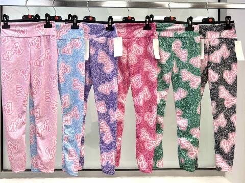 Leginsy dziewczęce 2446 1 kolor 4-14