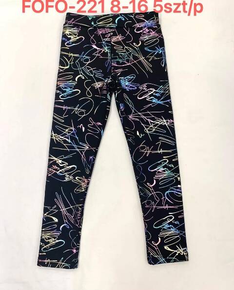 Leginsy dziewczęce FOFO-221 1 kolor 8-16