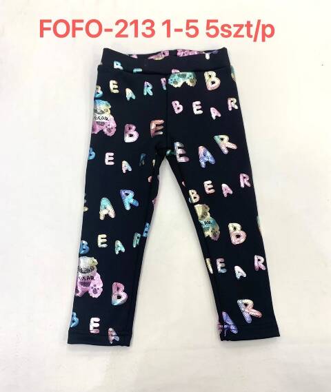 Leginsy dziewczęce FOFO-213 1 kolor 1-5