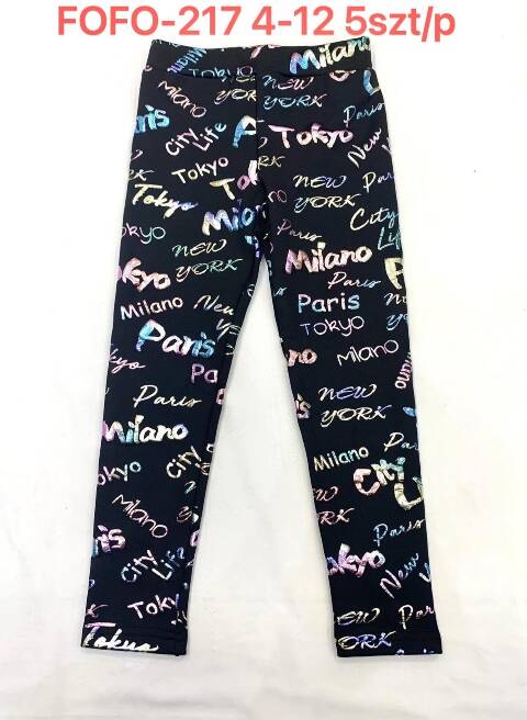 Leginsy dziewczęce FOFO-217 1 kolor 4-12 1