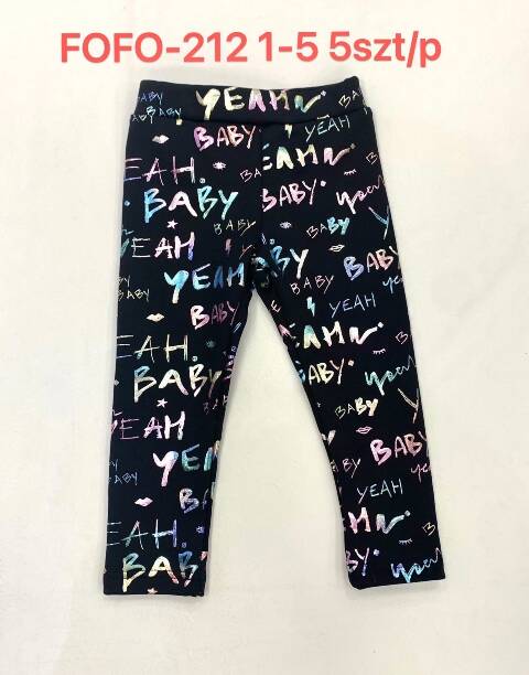 Leginsy dziewczęce FOFO-212 1 kolor 1-5