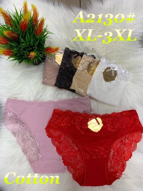 Majtki damskie A2130 Mix kolor XL-3XL 1