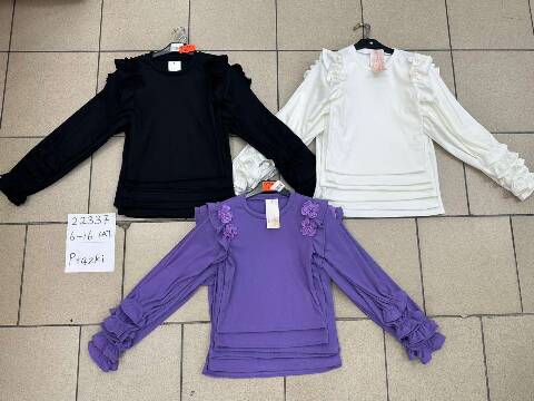 Bluzka dziewczęcy 22337 1 kolor 6-16