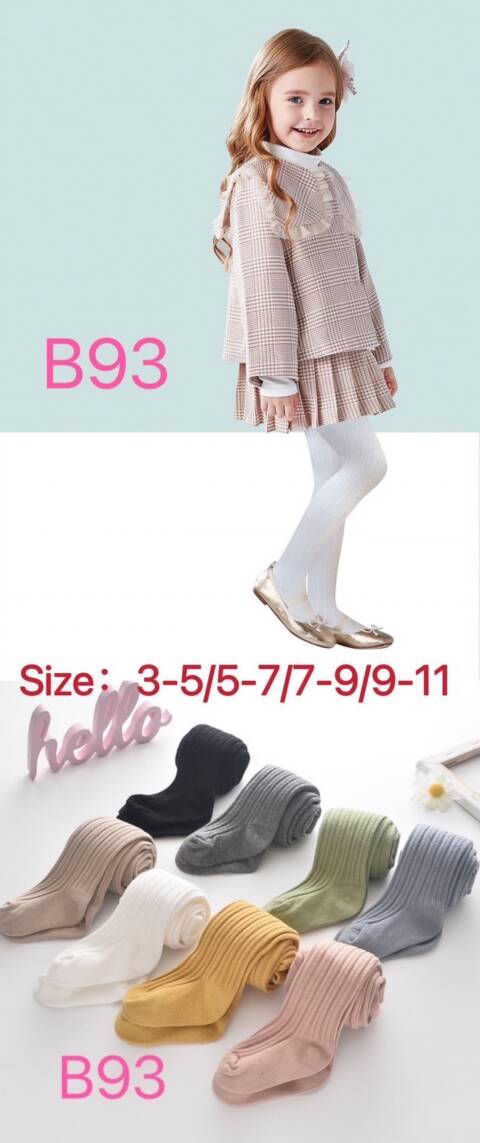 Rajstopy dziewczęce B93 Mix kolor 3-11 1