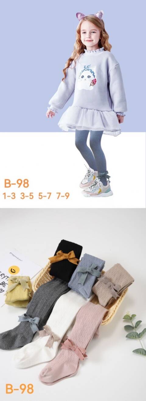 Rajstopy dziewczęce B98 Mix kolor 1-9 1