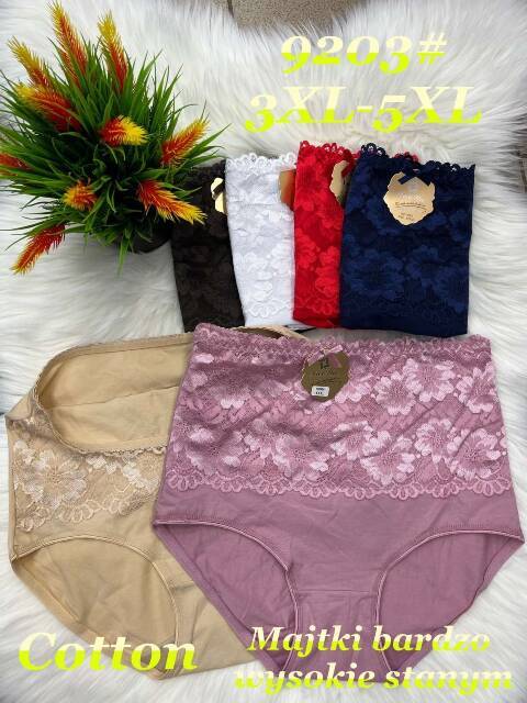 Majtki damskie 9203 Mix kolor 3XL-5XL 1
