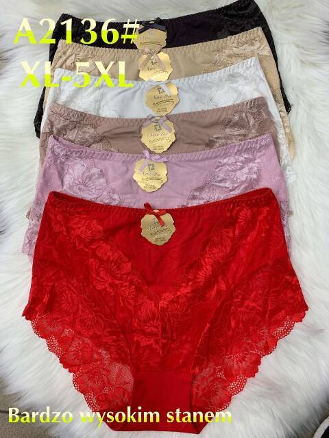 Majtki damskie A2136 Mix kolor XL-5XL