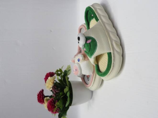 Klapki Damskie 110B GREEN/FUX 36-41