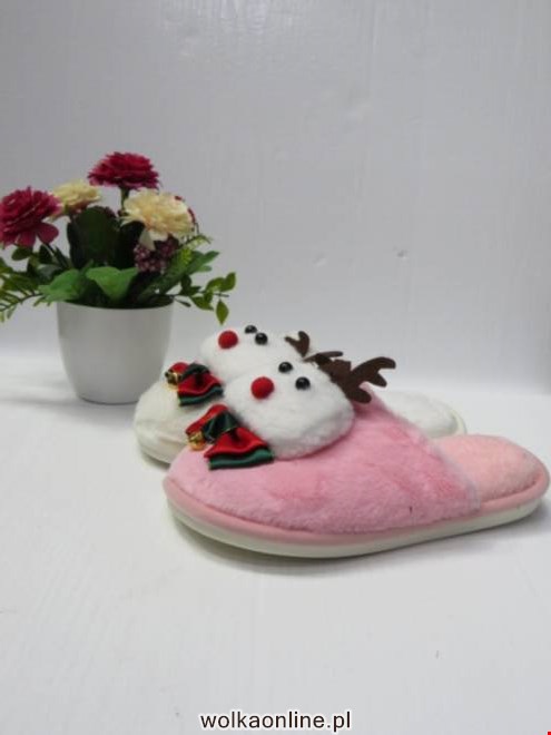 Klapki Damskie BM115B WHITE/GREY/PINK 36-41