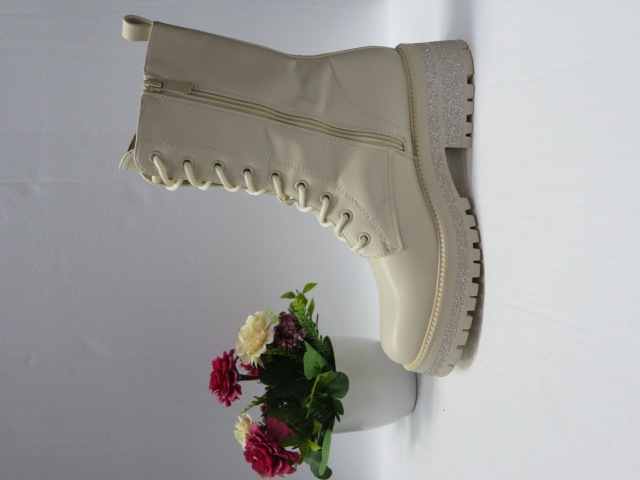 Botki Damskie RQ488 BEIGE 36-41 1