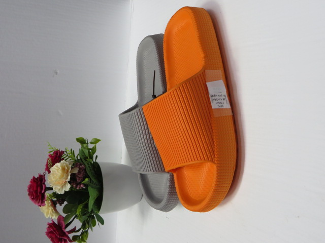 Klapki Damskie E520A BLACK/PINK/L.GREY 36-41