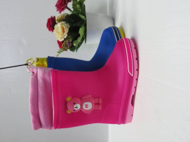 Kalosze Dziecięce RJ501 MAGENTA/PINK/BLUE/BLACK 26-30