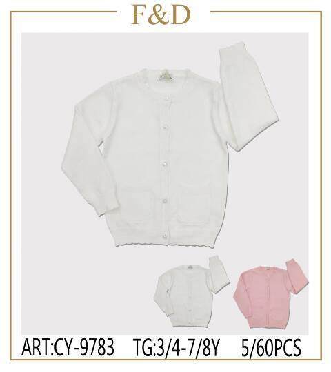 Sweter dziewczęcy CY-9783 Mix kolor 3-8 1
