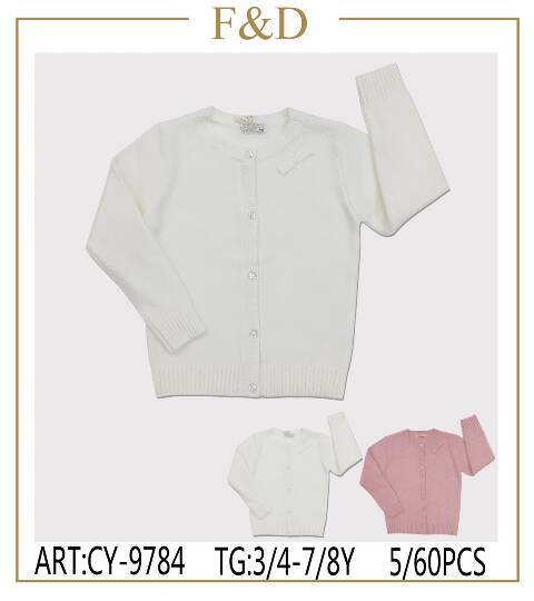 Sweter dziewczęcy CY-9784 Mix kolor 3-8 1