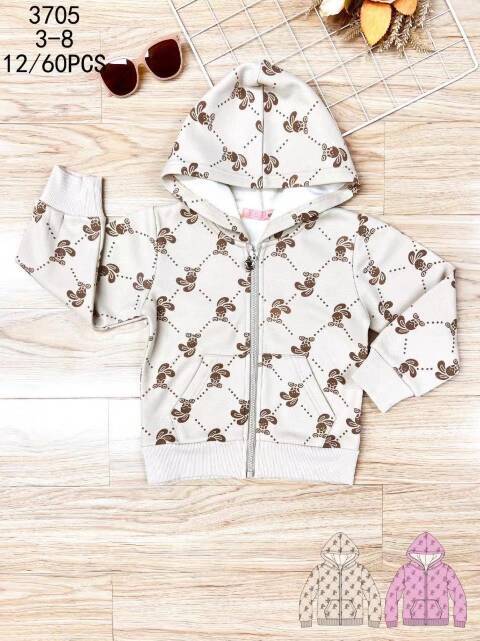 Bluza dziewczęcy 3705 Mix kolor 3-8 1