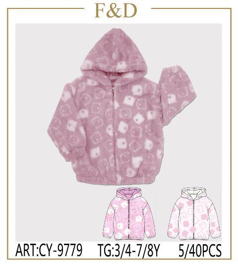 Kurtka   dziewczęca CY-9779 Mix kolor 3-8