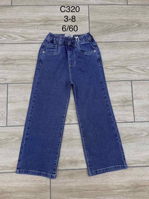 Jeansy  dziewczęce C320 1 kolor 3-8 1