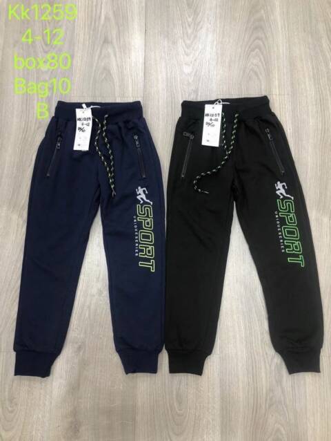 Spodnie dresowe chłopięce KK1259 Mix kolor 4-12 1