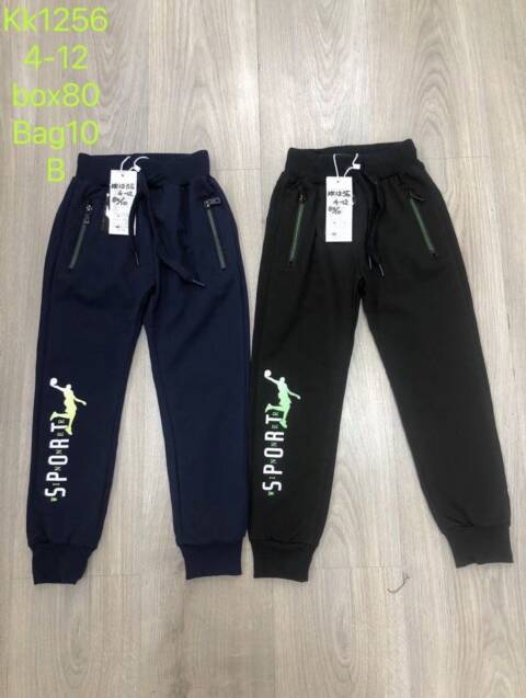 Spodnie dresowe chłopięce KK1256 Mix kolor 4-12 1