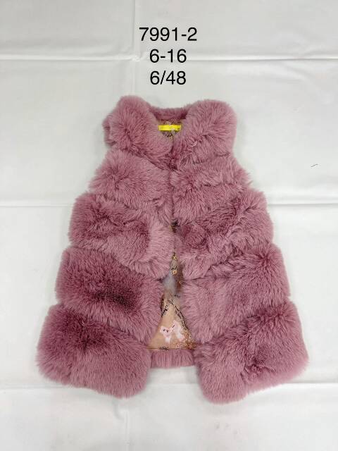 Kamizelka zimowa dziewczęca 7991-2 1 kolor 6-16