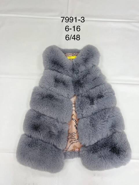 Kamizelka zimowa dziewczęca 7991-3 1 kolor 6-16 1