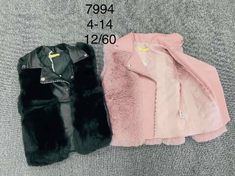 Kamizelka  zimowa dziewczęca  7994 Mix kolor 4-12 1