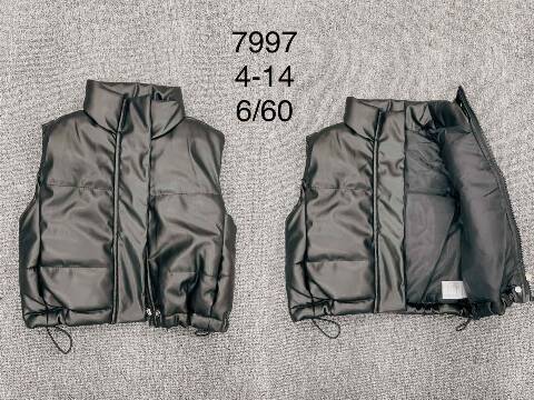 Kamizelka  zimowa dziewczęca 7997 Mix kolor 4-14