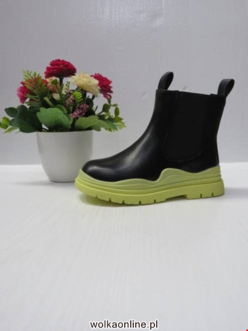 Botki Dziecięce A130A BLACK/YELLOW 27-32