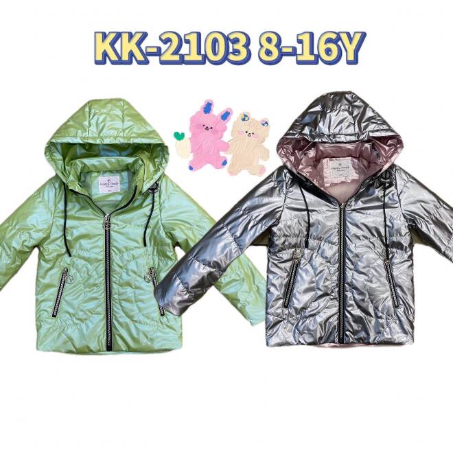 Kurtki dziewczęce KK2103 Mix KOLOR  8-16