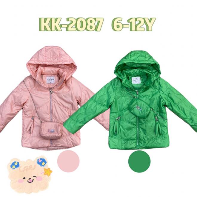 Kurtki dziewczęce KK2087 Mix KOLOR  6-12 1