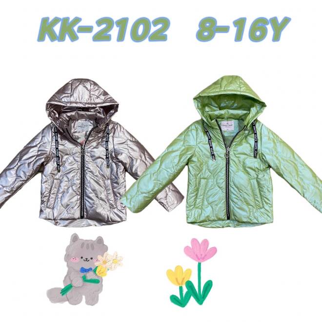 Kurtki dziewczęce KK2102 Mix KOLOR  8-16