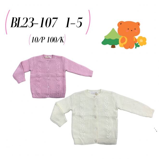 Sweter dziewczęce BL23-107 Mix KOLOR  1-5