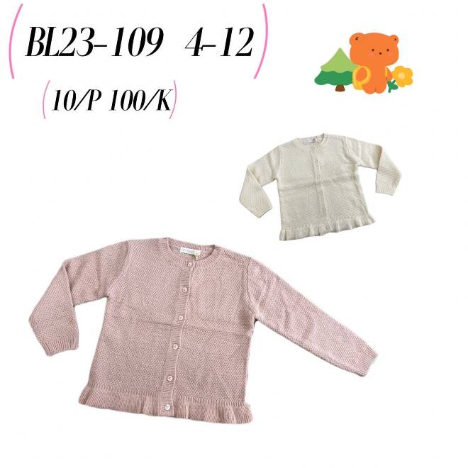 Sweter dziewczęce BL23-109 Mix KOLOR  4-12