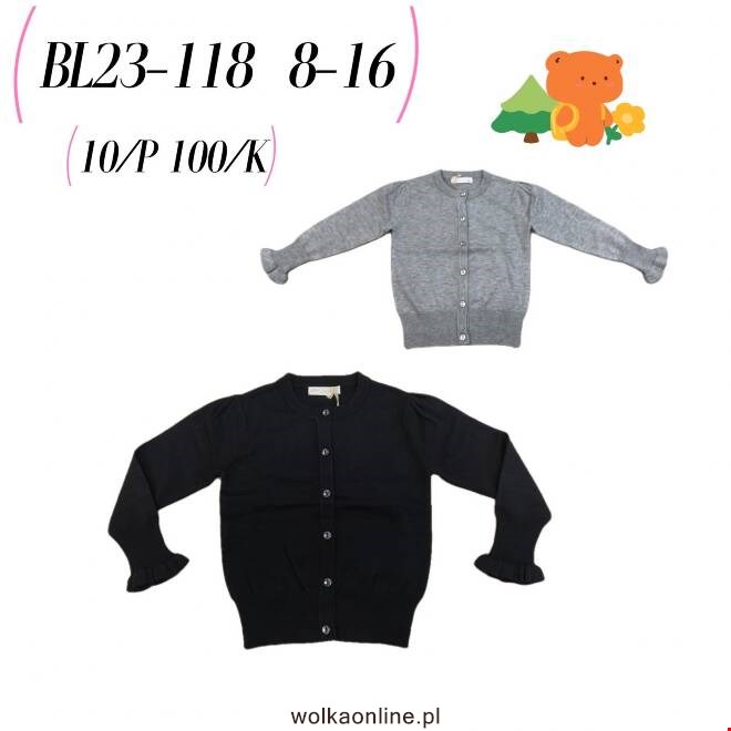 Sweter dziewczęce BL23-118 Mix KOLOR  6-14