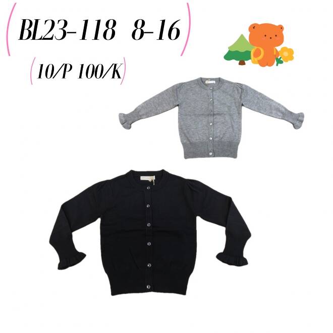 Sweter dziewczęce BL23-118 Mix KOLOR  6-14 1