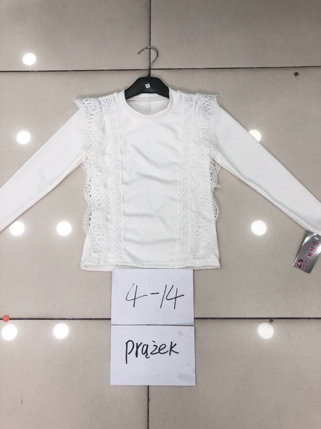 Bluzka dziewczęca 1793 1 kolor  4-14 1