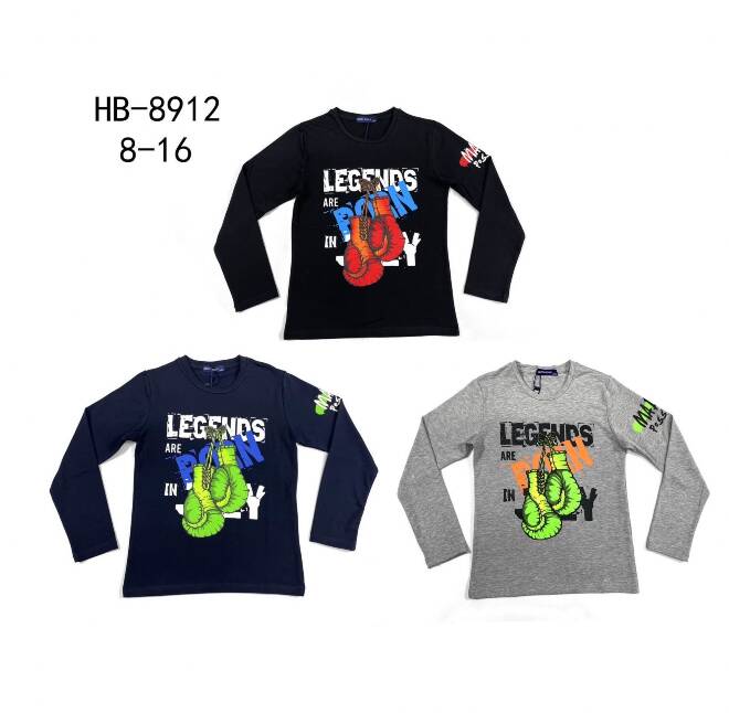 Bluzka chłopięca HB-8912 1 kolor  8-16 1