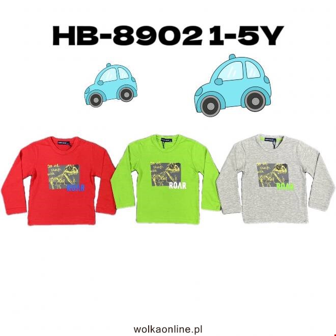 Bluzka chłopięca HB-8902 Mix KOLOR  1-5