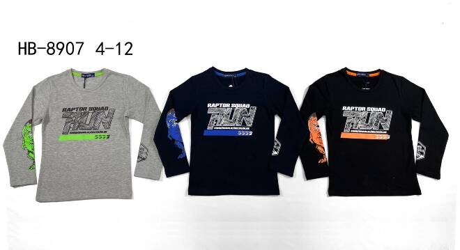 Bluzka chłopięca HB-8907 Mix KOLOR  4-12 1