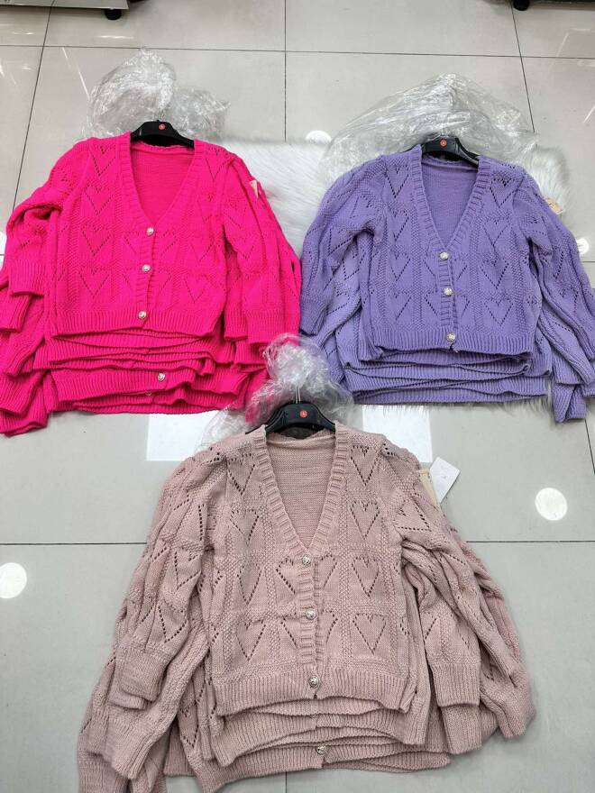 Sweter dziewczęce 1812 1 kolor  4-14