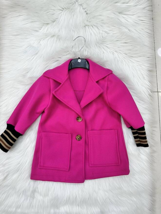 Płaszcze dziewczęce 1818 1 kolor 1-6