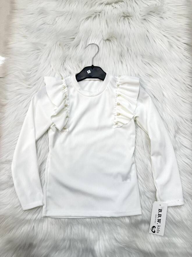 Bluzka dziewczęca 1823 1 kolor  4-14 1