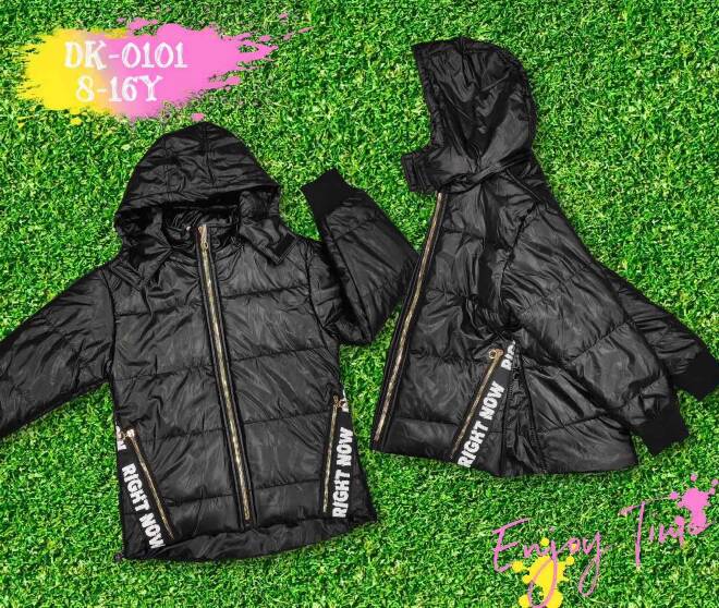 Kurtka wiosena  dziewczęca DK0101 1 kolor  8-16