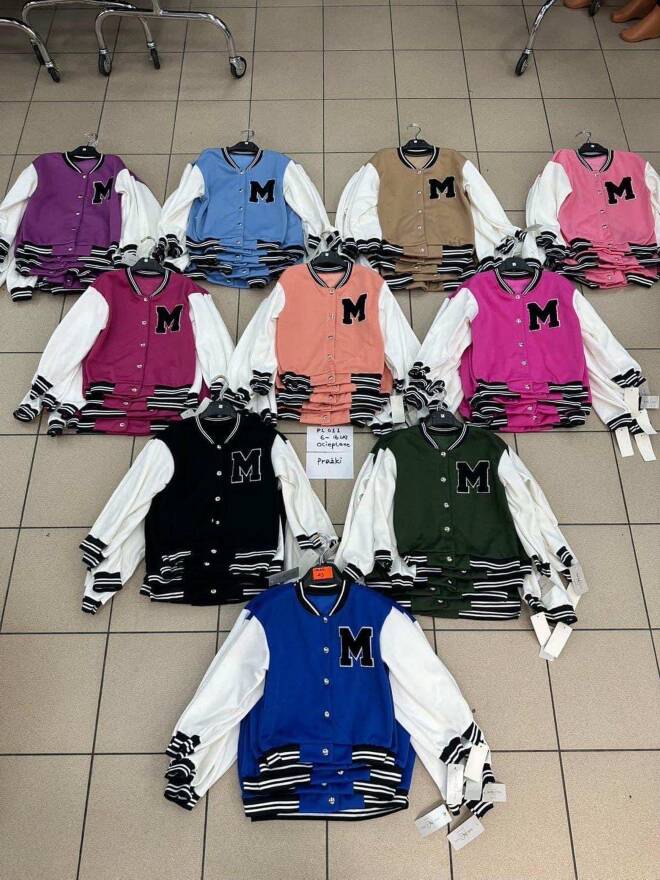 Bluza dziewczęca 1840 1 kolor  6-16 1