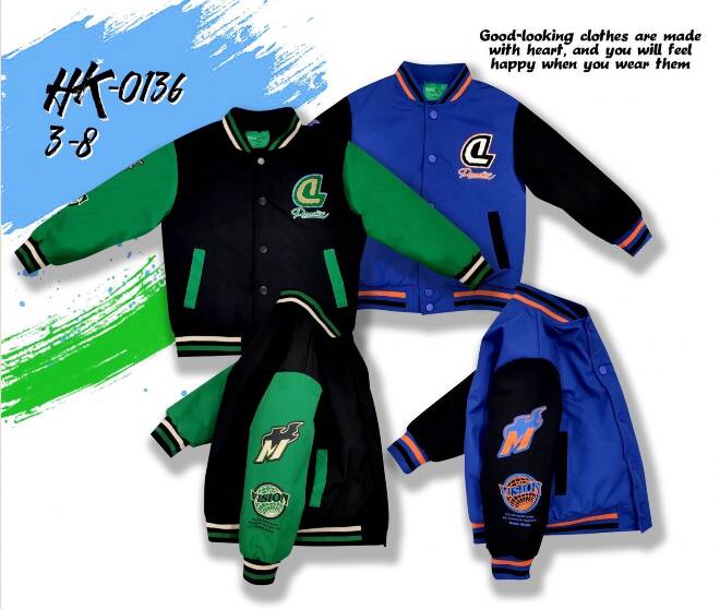 Kurtka wiosena chłopięca DK0136 Mix KOLOR  3-8 1